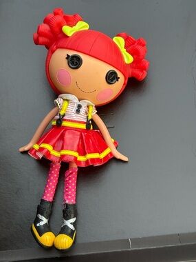 Lalaloopsy Ember Flicker Flame doll, a collectible firefighter-themed toy